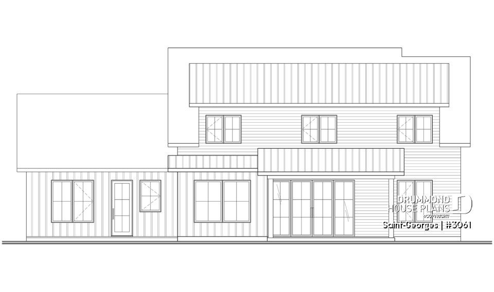 rear elevation - Saint-Georges