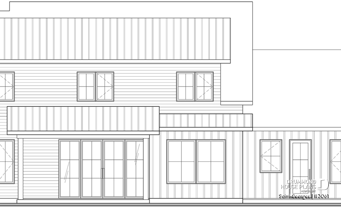 rear elevation - Saint-Georges