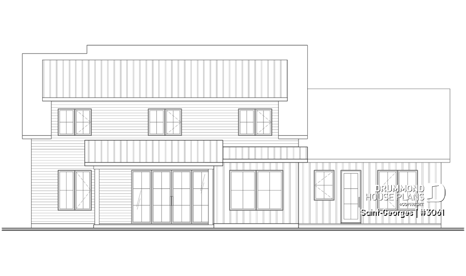 rear elevation - Saint-Georges