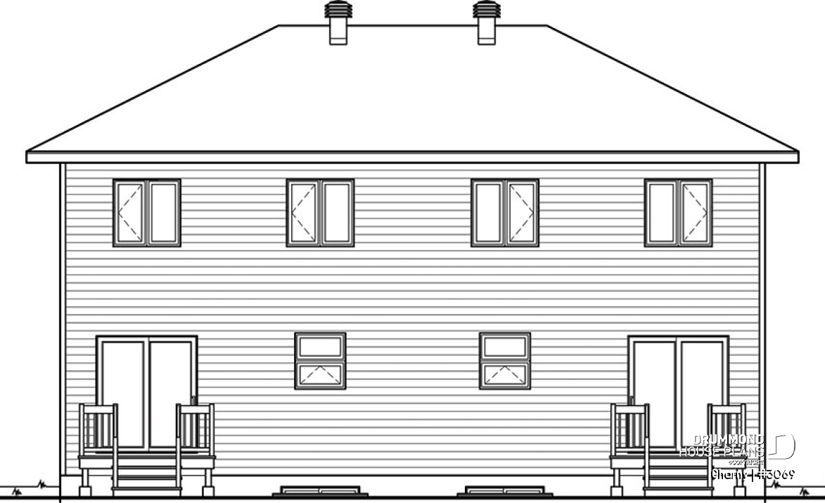 rear elevation - Charny