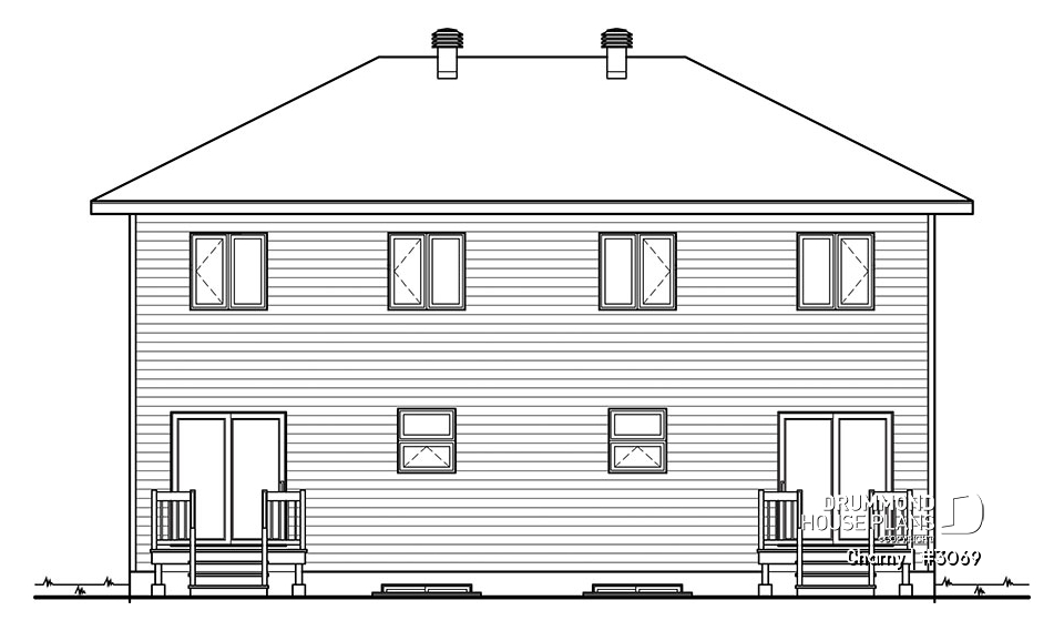 rear elevation - Charny