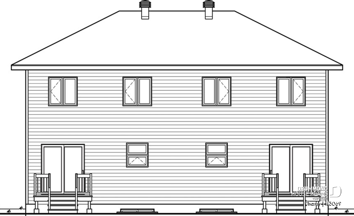 rear elevation - Charny