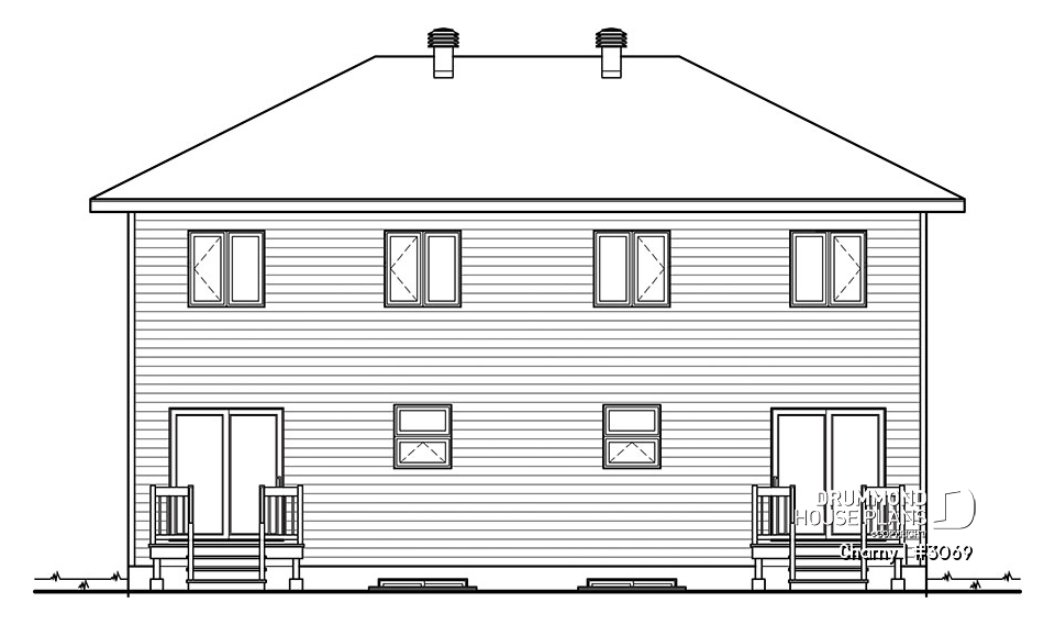 rear elevation - Charny