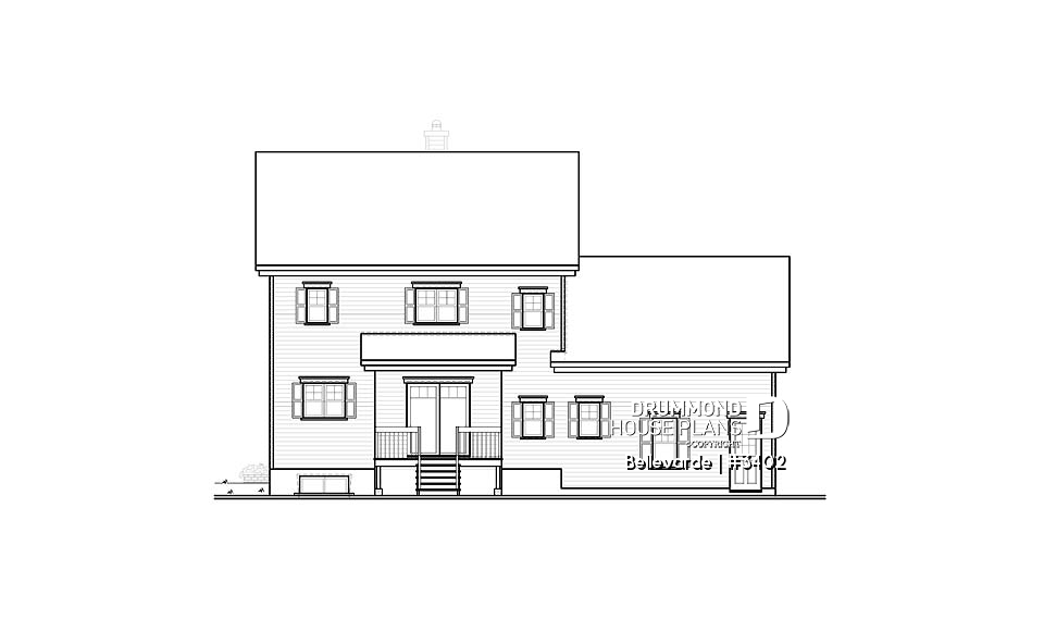 rear elevation - Bellevarde