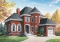 front - BASE MODEL - Classic 2-storey 3 bedrooms, large sunken family room with fireplace, garage, home office - Willingdon 2