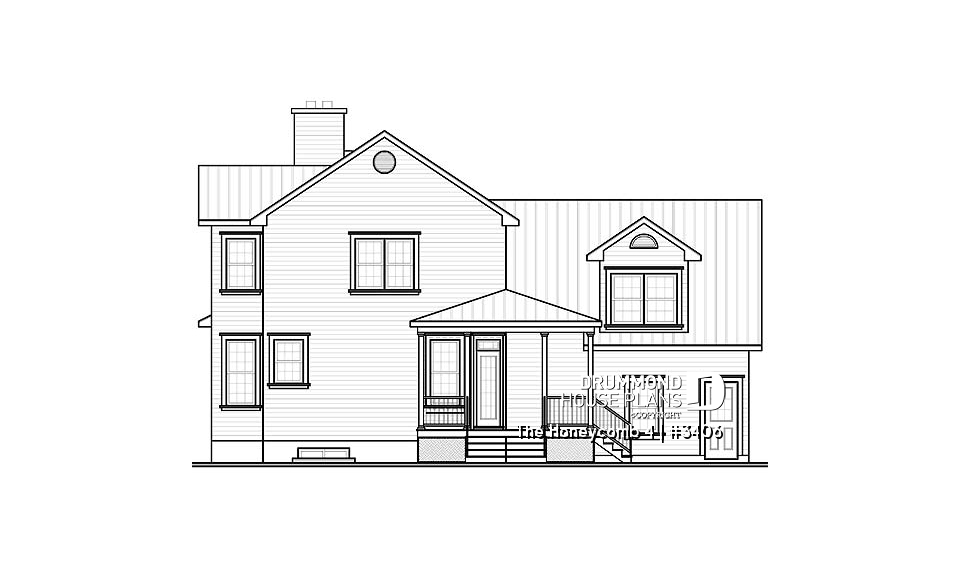 rear elevation - The Honeycomb 4
