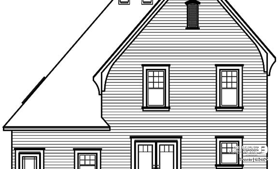 rear elevation - Tourrin