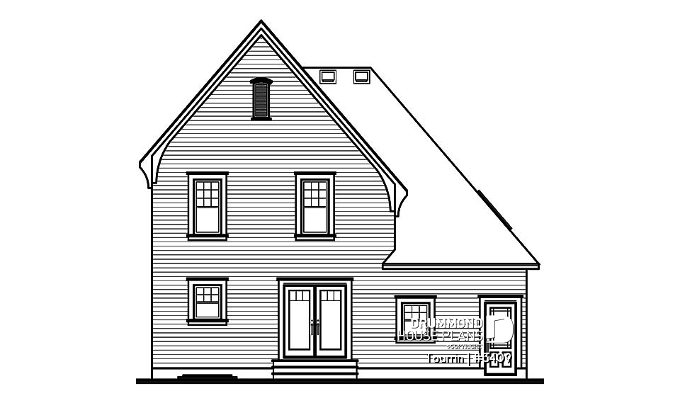 rear elevation - Tourrin