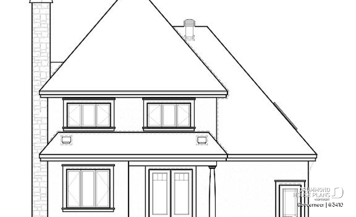 rear elevation - Gouverneur