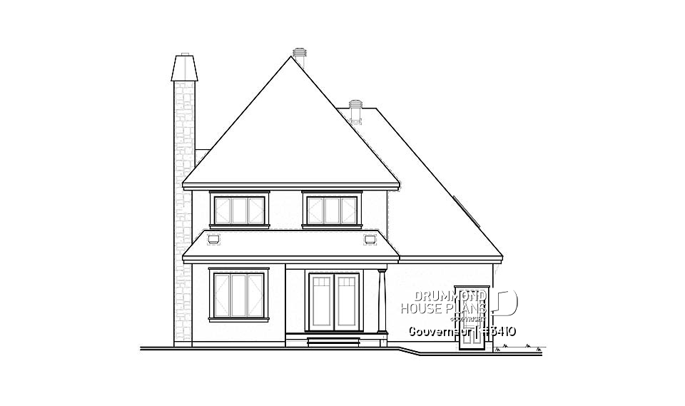 rear elevation - Gouverneur