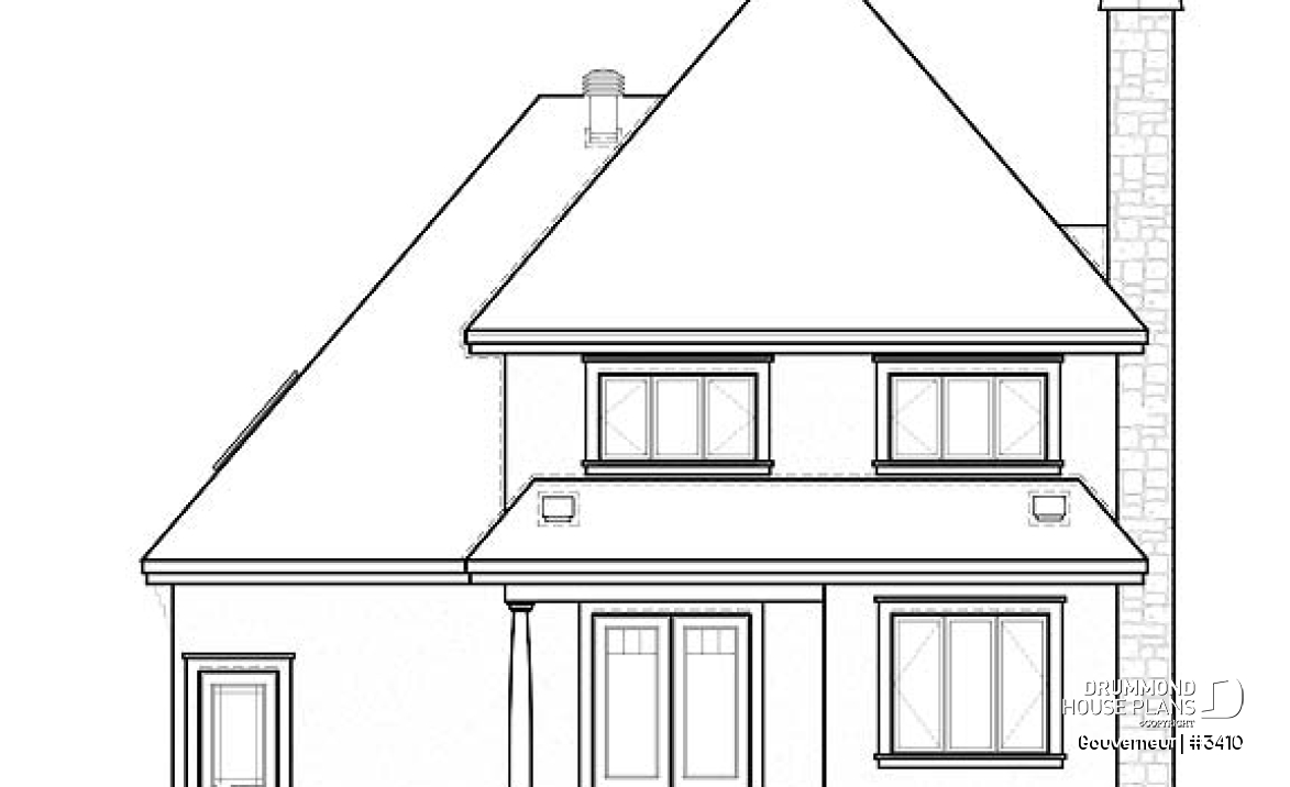 rear elevation - Gouverneur