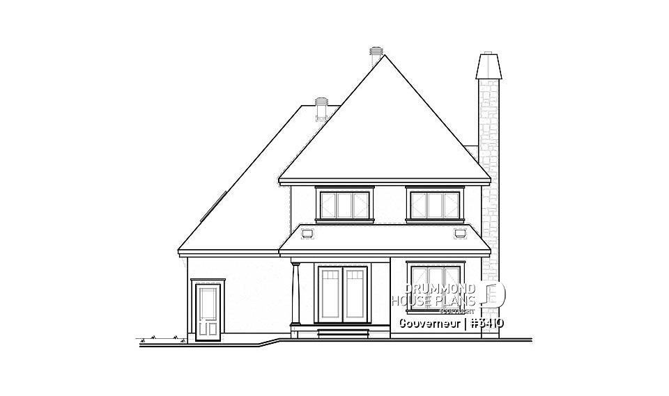 rear elevation - Gouverneur