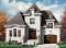front - BASE MODEL - Manor style 2 storey house plan, classical look, large master suite - Isabeau