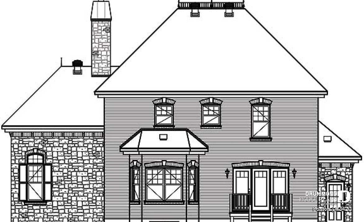 rear elevation - Pontois