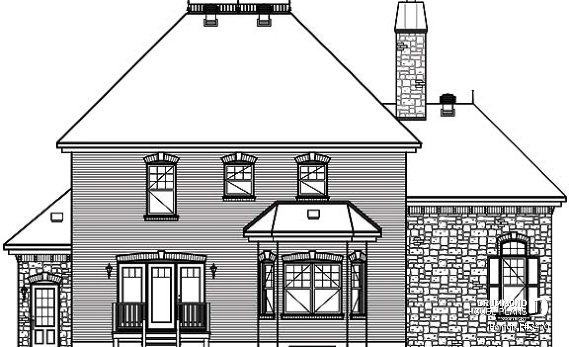 rear elevation - Pontois