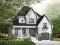Color version 2 - Front - Traditional home plan with 3 bedrooms, garage, sheltered side terrace - Bothwell 3