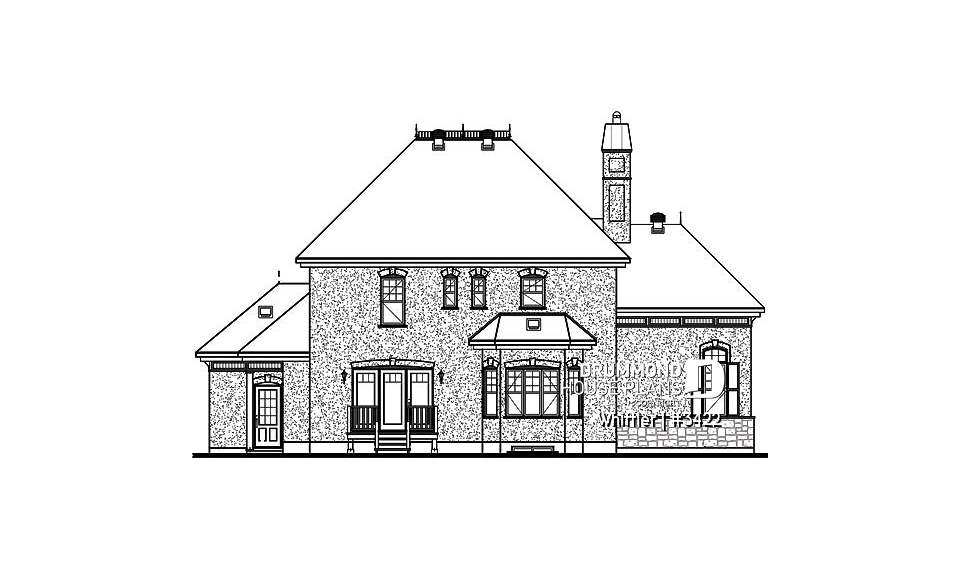 rear elevation - Whittier