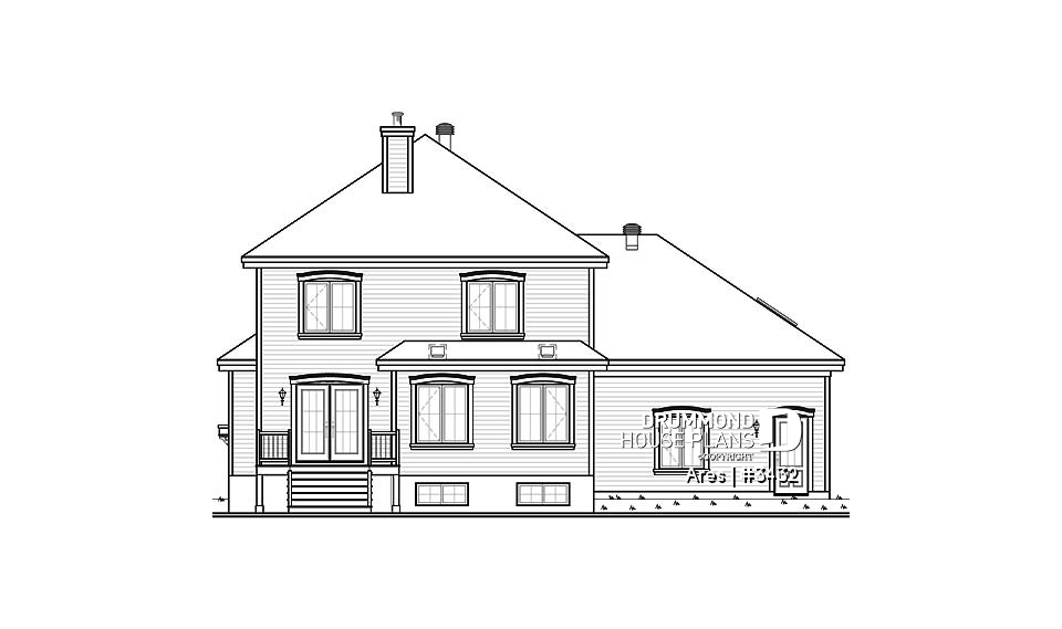 rear elevation - Ares