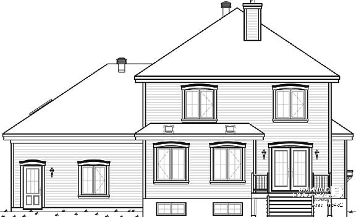 rear elevation - Ares