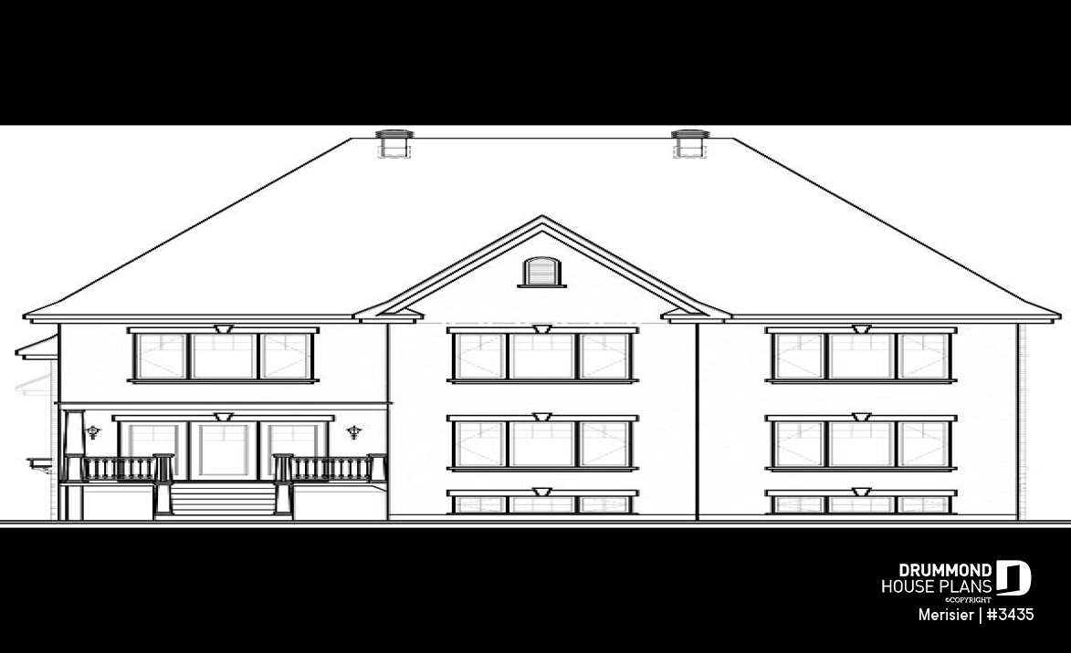 rear elevation - Merisier