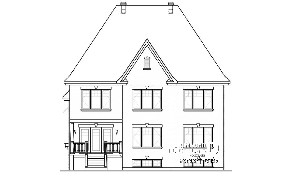 rear elevation - Merisier