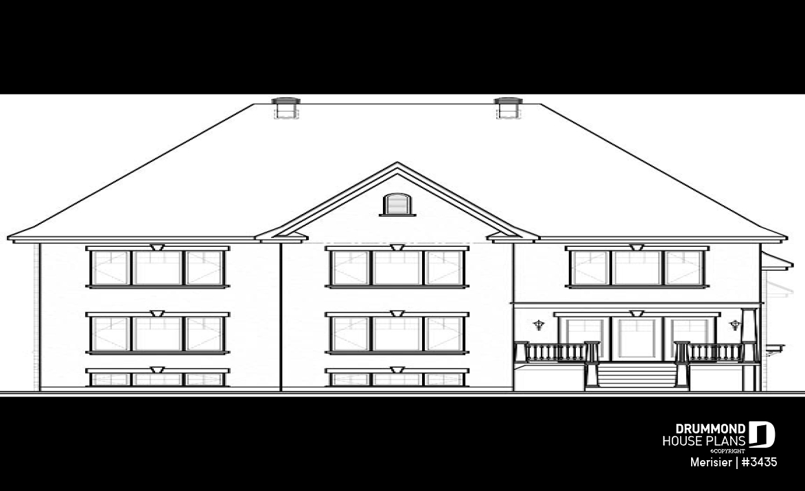 rear elevation - Merisier