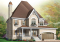 front - BASE MODEL - European 5 bedroom with master suite & great room - Cabot