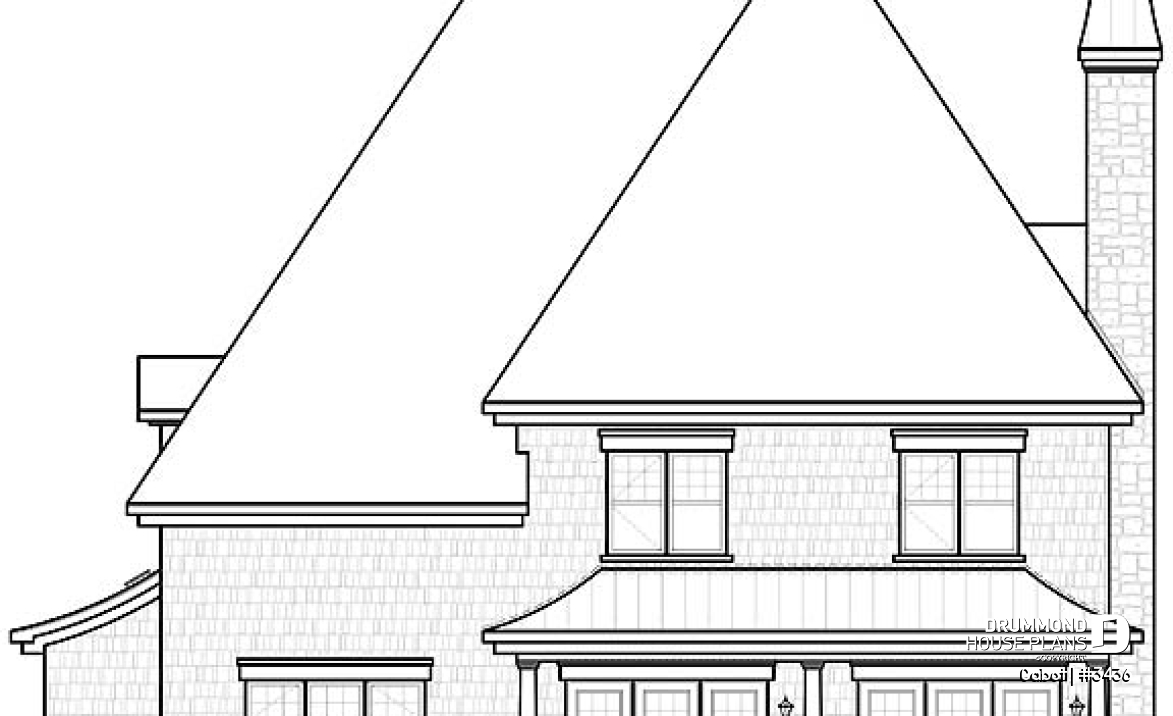 rear elevation - Cabot