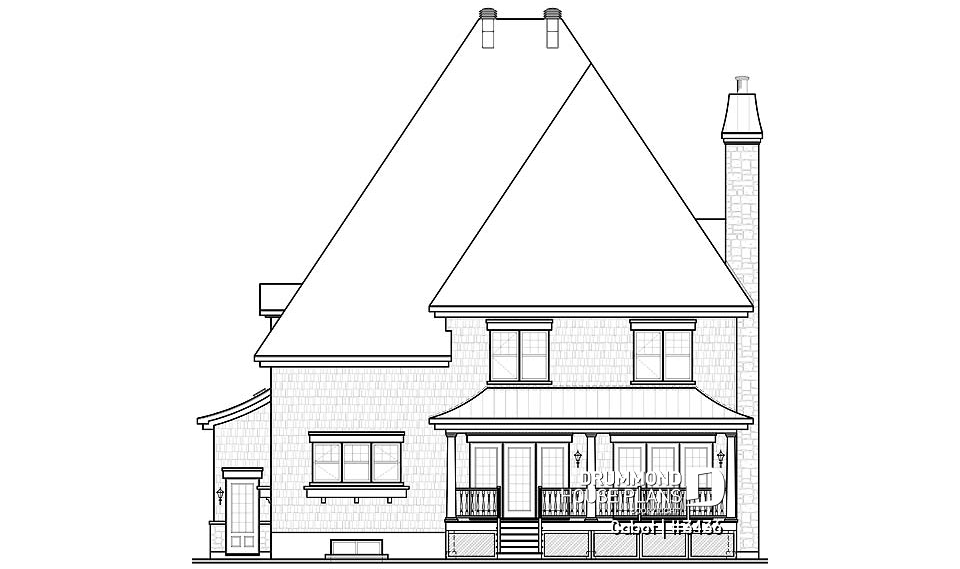 rear elevation - Cabot