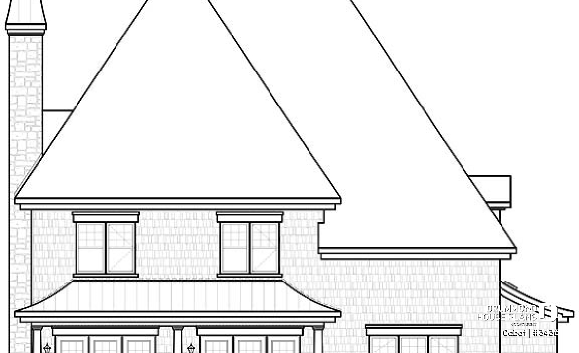 rear elevation - Cabot