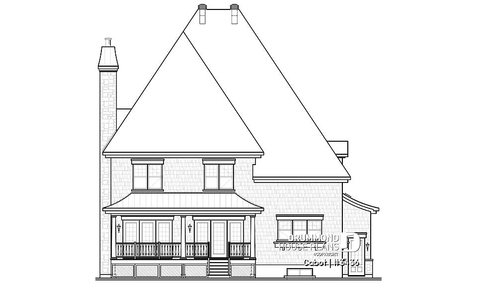 rear elevation - Cabot