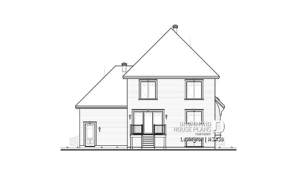 rear elevation - Levington