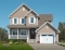 front - BASE MODEL - 3 bedrooms, 2 storey house plan with garage, master suite and laundry room on 2nd floor, den - Dempsey