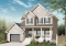 front - BASE MODEL - 2 storey Country house plan with large front porch, open floor plan concept, home office, launtry room - Dempsey 3