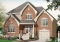 front - BASE MODEL - Manor style 3 bedroom house plan, large foyer, garage with large bonus room above - Country Charmer 5