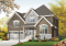 front - BASE MODEL - Budget friendly mountain style house plan, 3 bedrooms, unfinished daylight basement, laundry on main floor - Ashford