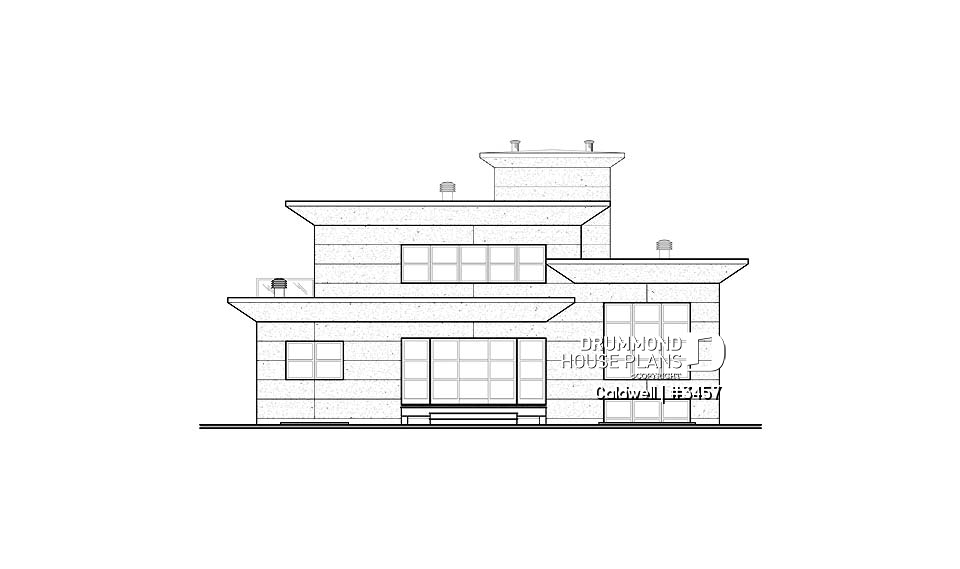 rear elevation - Caldwell