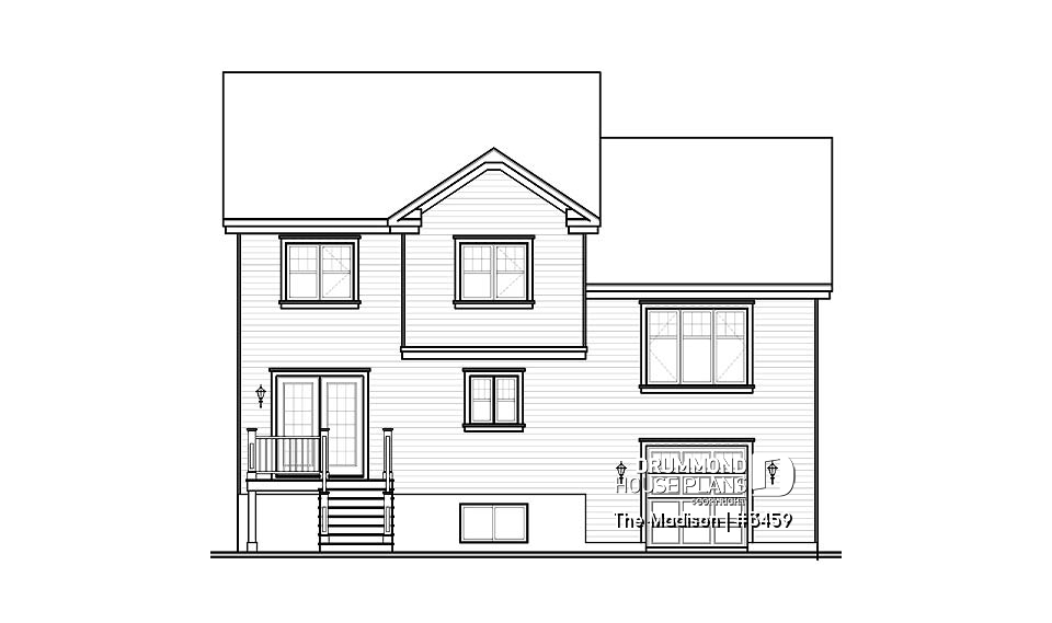 rear elevation - The Madison