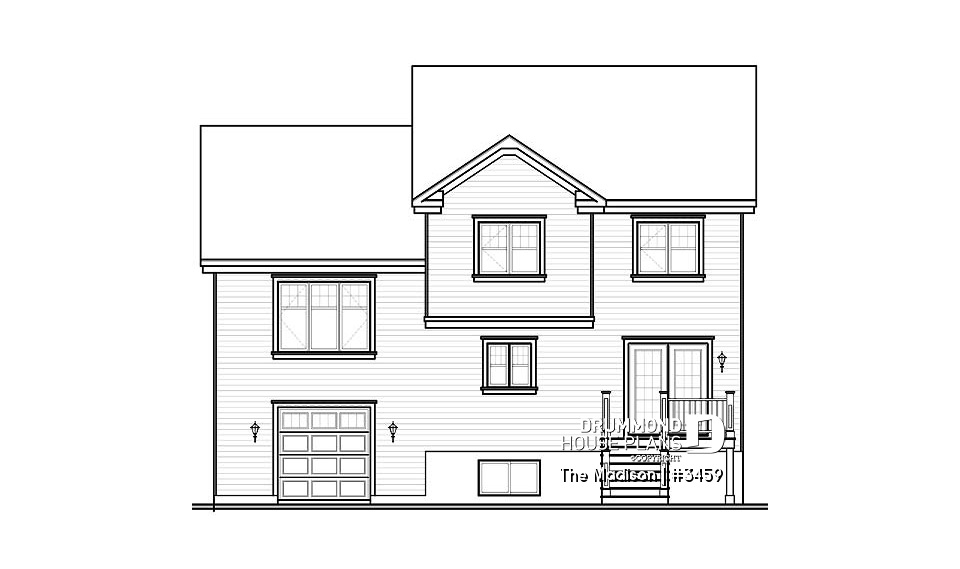rear elevation - The Madison