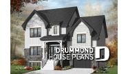 Color version 4 - Front - Beautiful 4 beds 3 baths Country style home plan with a second family room on second floor - Chelsea