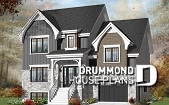 front - BASE MODEL - Beautiful 4 beds 3 baths Country style home plan with a second family room on second floor - Chelsea