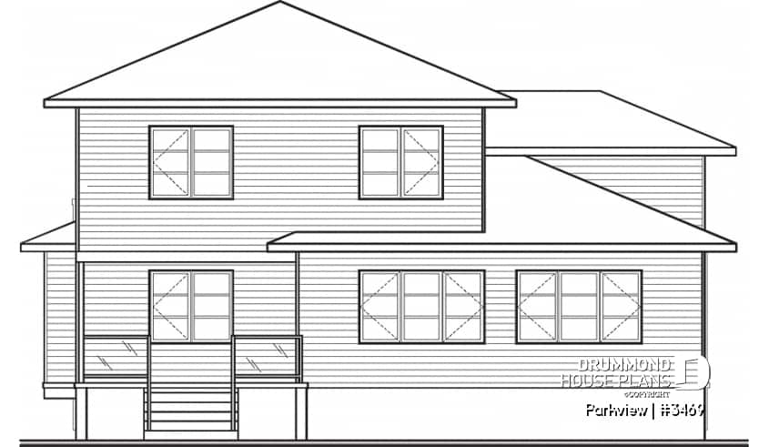 rear elevation - Parkview