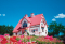 Rear view - BASE MODEL - Country cottage house plan, great kitchen with breakfast nook, formal dining, beautiful staircase - Ulverton