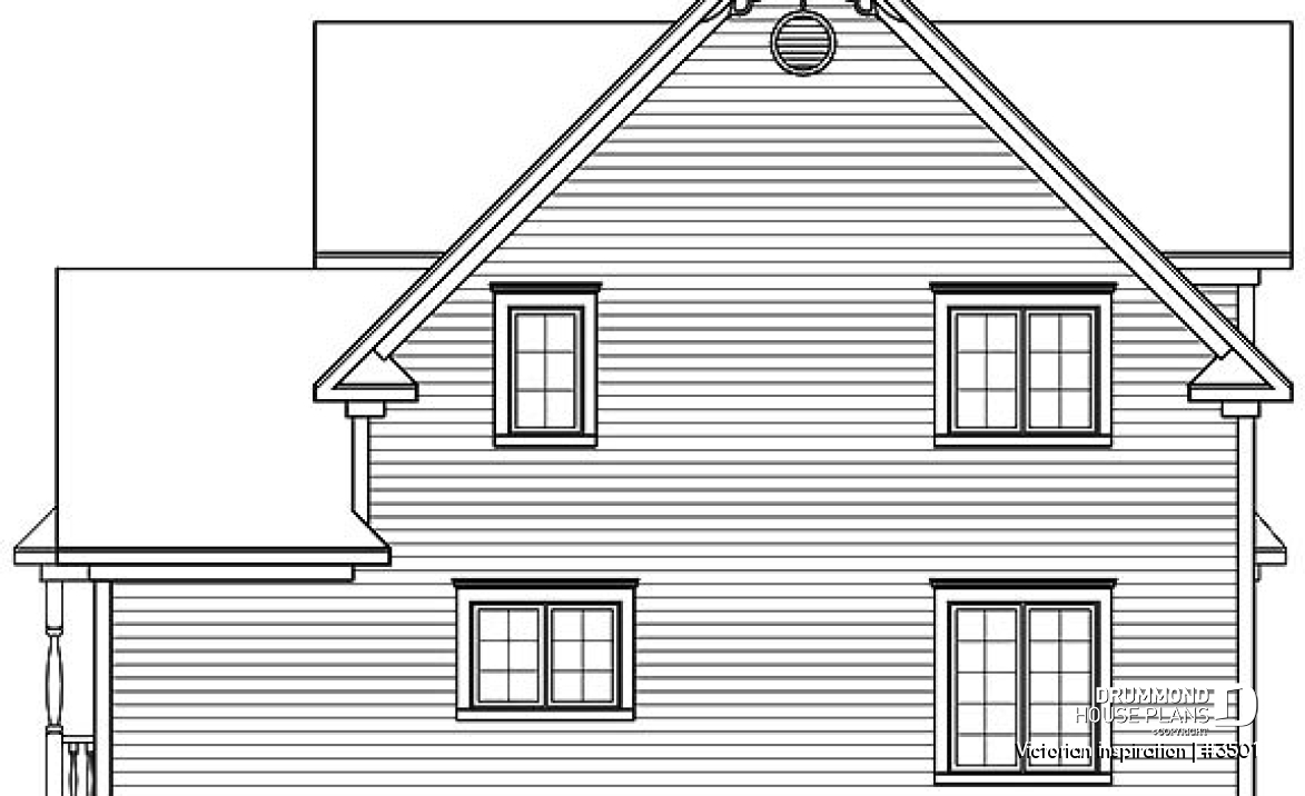 rear elevation - Victorian inspiration