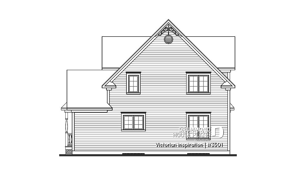 rear elevation - Victorian inspiration