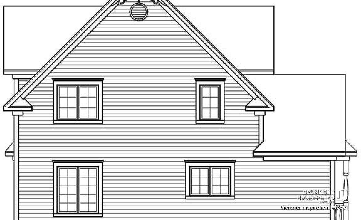 rear elevation - Victorian inspiration
