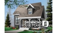 Color version 3 - Front - Affordable first home, transitional house plan with scandinavian feel,, covered porch, fireplace,  - Lamarche