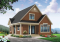 front - BASE MODEL - Affordable Small Cottage-styel home (rustic cottage) with unfinished bonus space on second floor - DIY project - Celeste 3