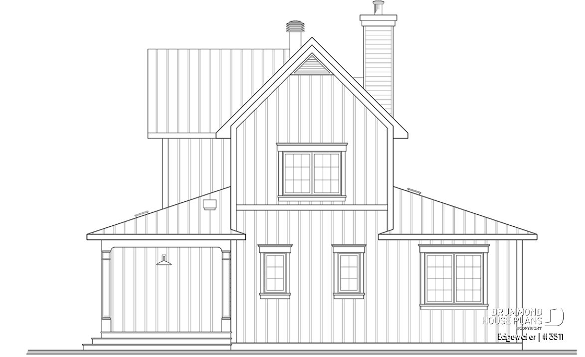 rear elevation - Edgewater