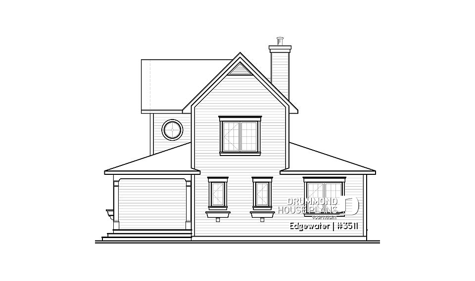 rear elevation - Edgewater
